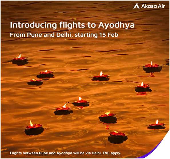 Aviation Akasa Air Adds Ayodhya As The Th Destination To Its Fast