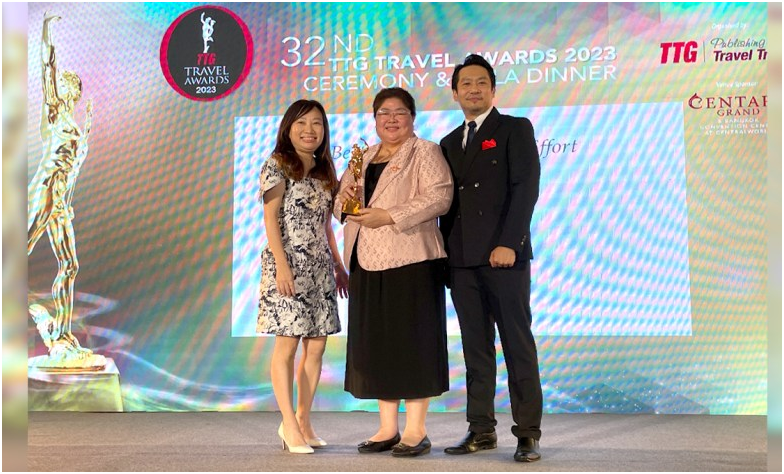 EVENT : TAT WINS TTG TRAVEL AWARDS 2023 FOR BEST TRAVEL MARKETING EFFORT